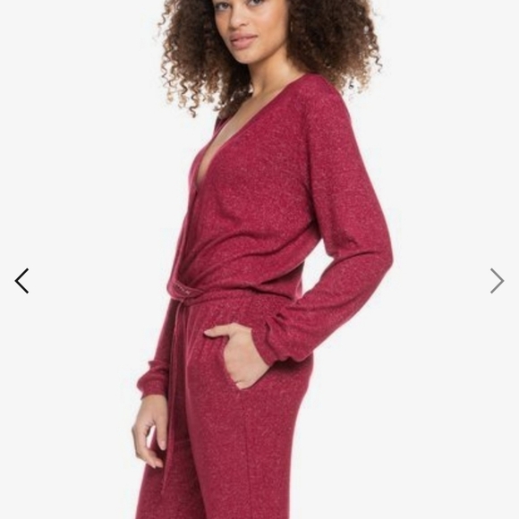 Roxy Stepping Out Wrap Jogger Jumpsuit NWT - Picture 2 of 16